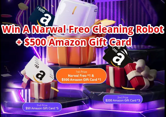 Narwal Black Friday Giveaway - Win A Narwal Freo Self Mop Clean Robot + $500 Amazon Gift Card