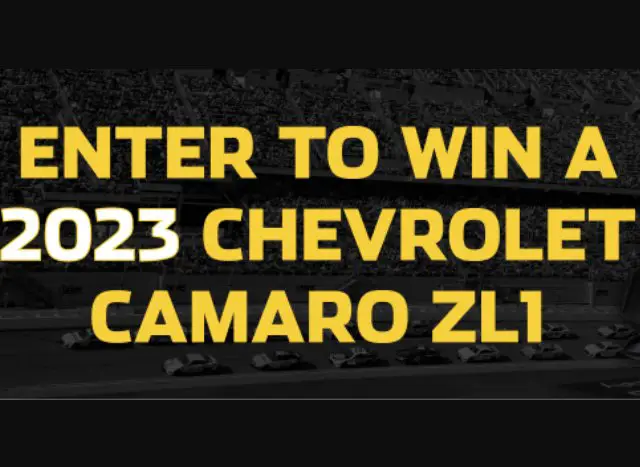 NASCAR Foundation’s 2022 Car Giveaway - Win A $76,500 Chevrolet Camaro