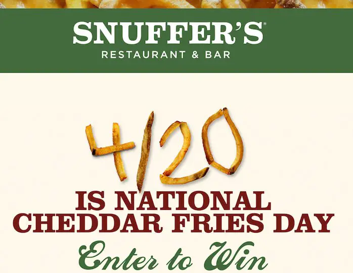 National Cheddar Fries Day Sweepstakes