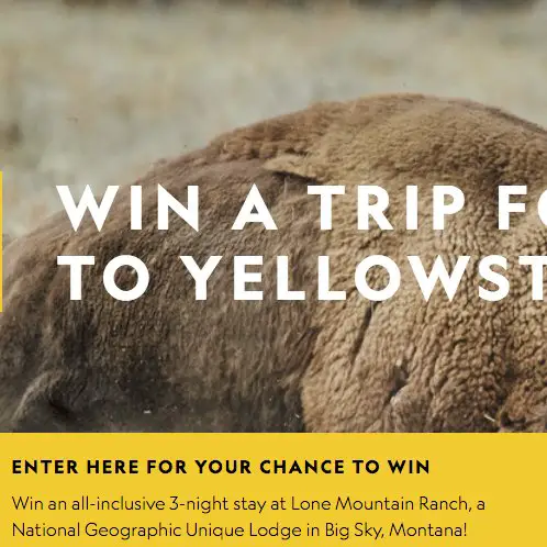 National Geographic Live Sweepstakes