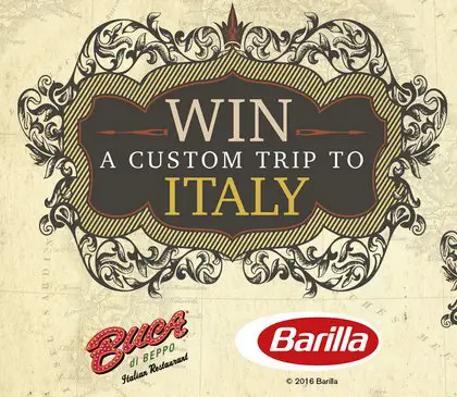 National Pasta Month Sweepstakes! Win a Trip!
