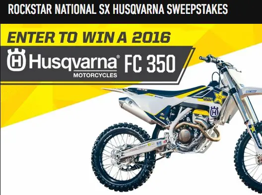 National Sx Husqvarna Sweepstakes