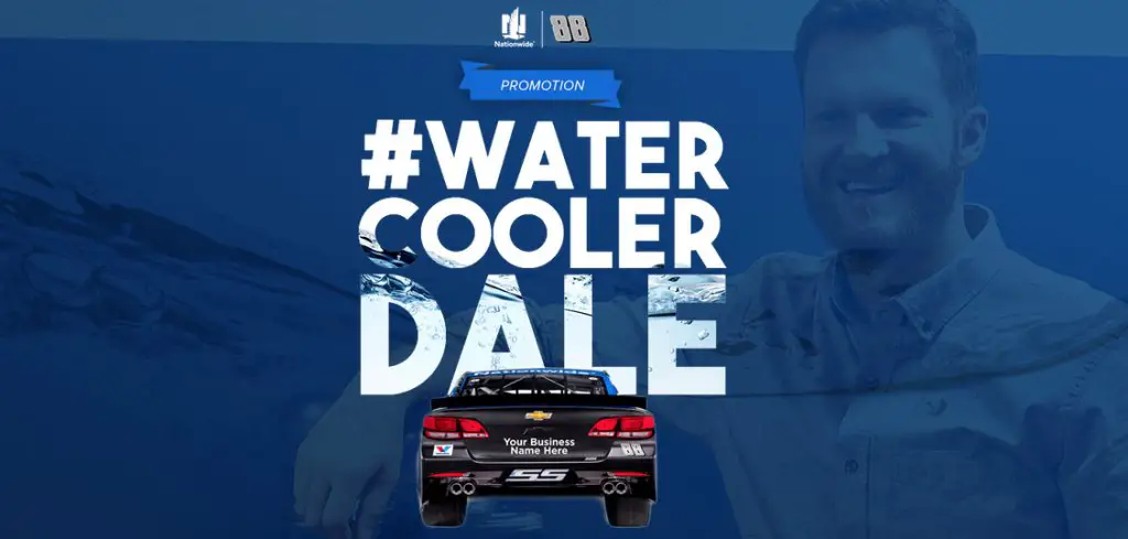 Nationwide NASCAR wants to promote YOUR business on Dale Jr.'s No. 88 Nationwide Chevy SS!