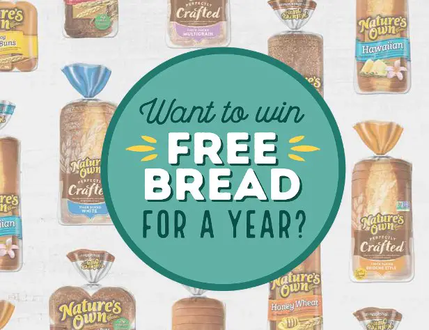 Nature’s Own Free Bread For A Year Giveaway