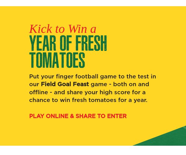 Naturesweet Snack Like a Champ Year's Supply of Tomatoes Sweepstakes - Win 24 NatureSweet Coupons (3 Winners)