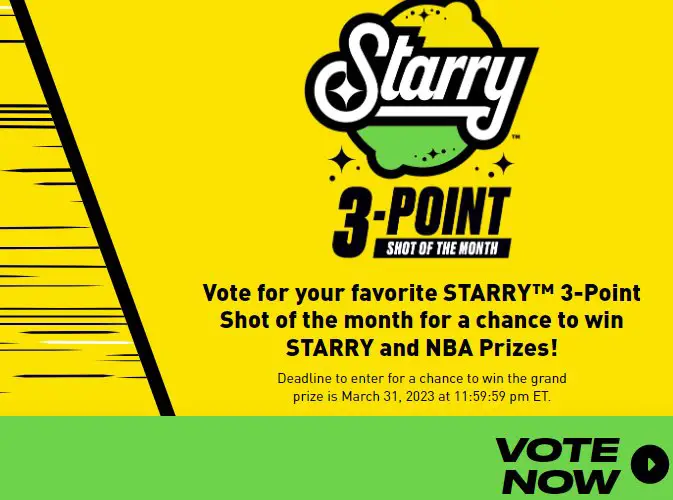 NBA Starry Sweepstakes  - Win A Trip For 2 To The NBA Finals