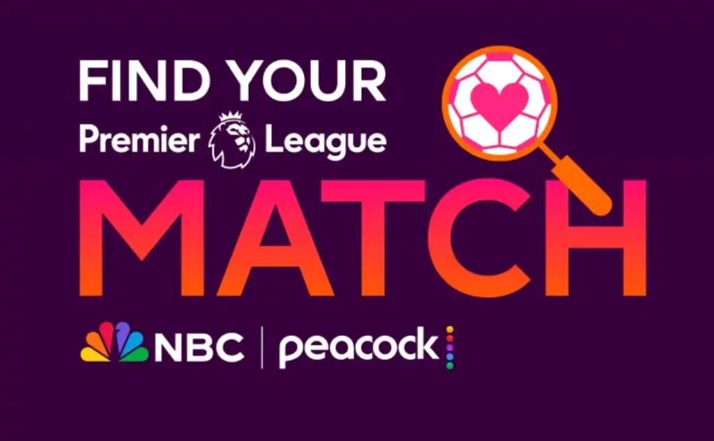 NBC Peacock Find Your Match Premier League Trip 2026 Sweepstakes – Win A 3-Night Trip For 2 To Attend An EPL Soccer Match In London