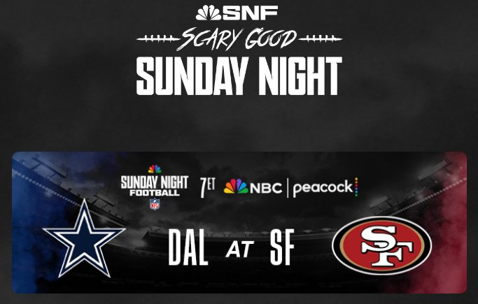 NBC Sunday Night Football Scary Good Sweepstakes - Win A Trip For 2 To The NFL Game Of Your Choice