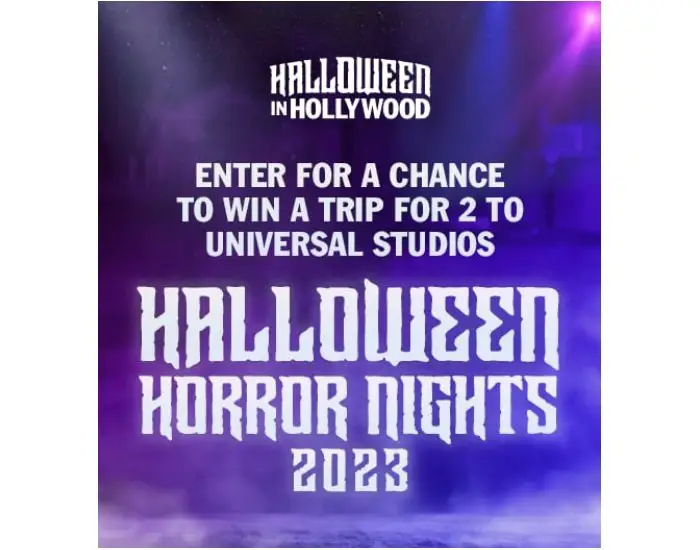 NBCUniversal Halloween in Hollywood Sweepstakes - Win a Trip for Two to Universal Studios Hollywood