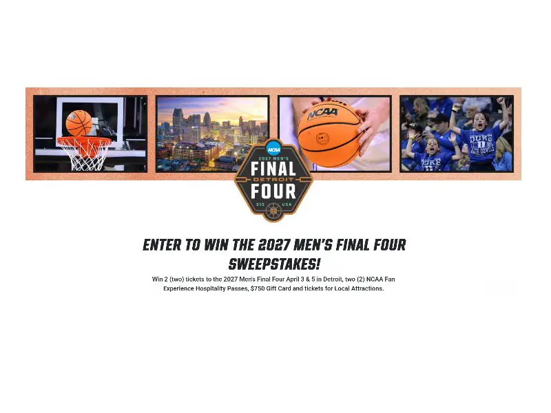 NCAA Ultimate Men’s Final Four Experience Giveaway - Win Two NCAA Men's Final Four Tickets & More