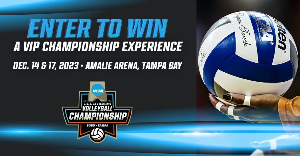 NCAA Volleyball Championship Sweepstakes – Win 2 Game Tickets, $500 Visa Gift Card & More
