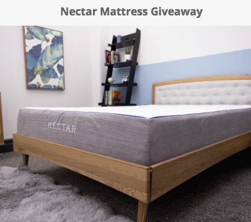Nectar Mattress Giveaway
