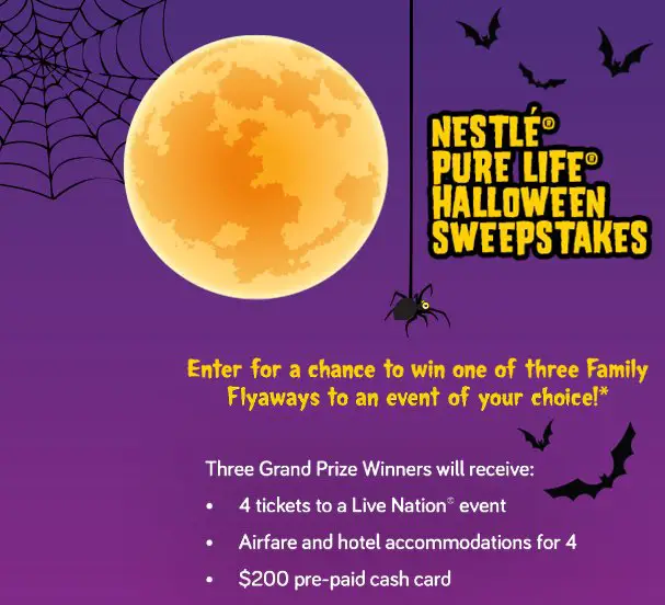 Nestlé Pure Life Halloween Sweepstakes!