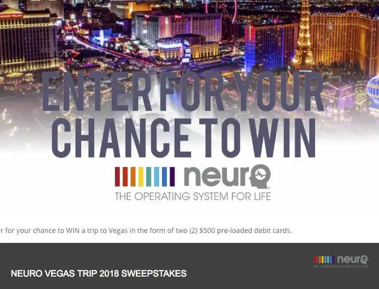 Neuro Vegas Sweepstakes