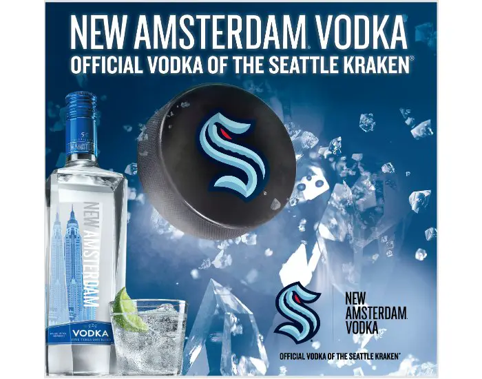 New Amsterdam Vodka & Seattle Kraken Sweepstakes - Win 4 Seattle Kraken Game Tickets & A $250 Gift Card (AK & WA Only)