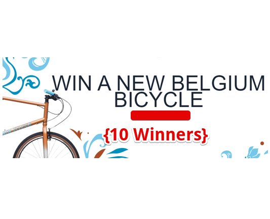 New Belgium Win a Bike Giveaway - Limited Edition New Belgium Brewing Bicycles Up For Grabs {10 Winners}