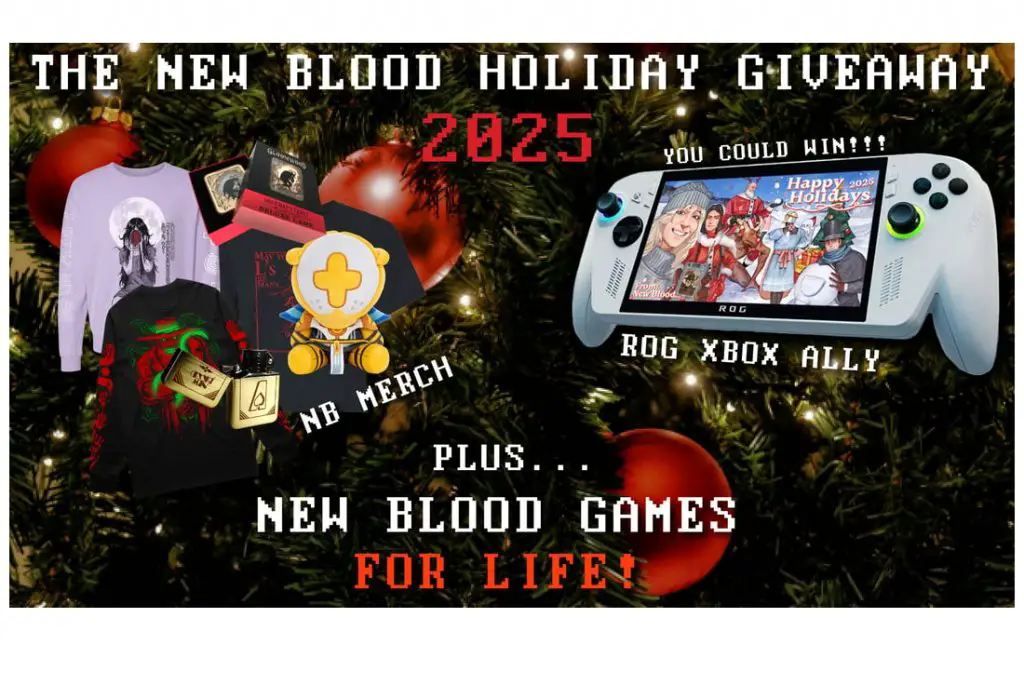 New Blood Holiday 2025 Giveaway - Win A ROG Xbox Ally & More