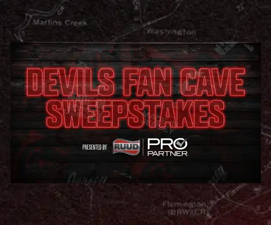 New Jersey Devils Fan Cave Sweepstakes - Win an Epic Fan Cave