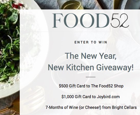 New Kitchen Sweepstakes