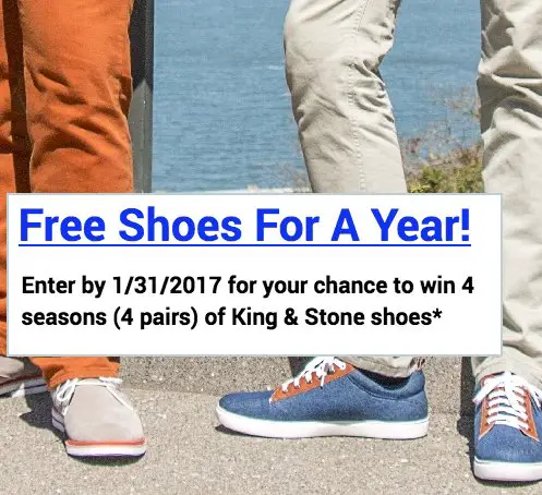 New Shoes For A Year Sweepstakes