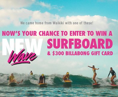 New Wave Surfboard Sweepstakes
