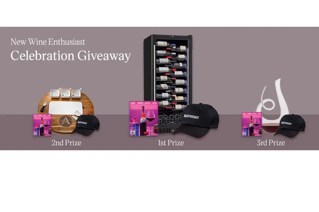 New Wine Enthusiast Celebration Giveaway - Win A Wine Enthusiast Smart Cellar And More