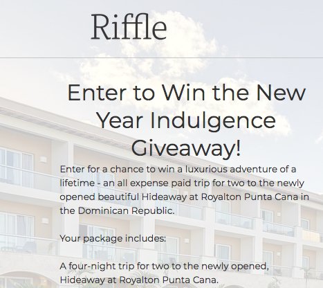 New Year Indulgence Getaway!