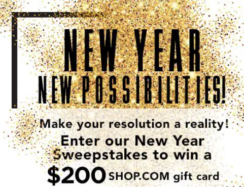 New Year New Possibilities Sweepstakes