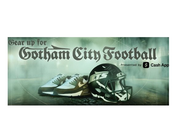 New York Jets Rivalries Merch Pack Sweepstakes - Win a Signed New York Jets helmet + Nike Rivalries Collection Air Max 90 Shoes