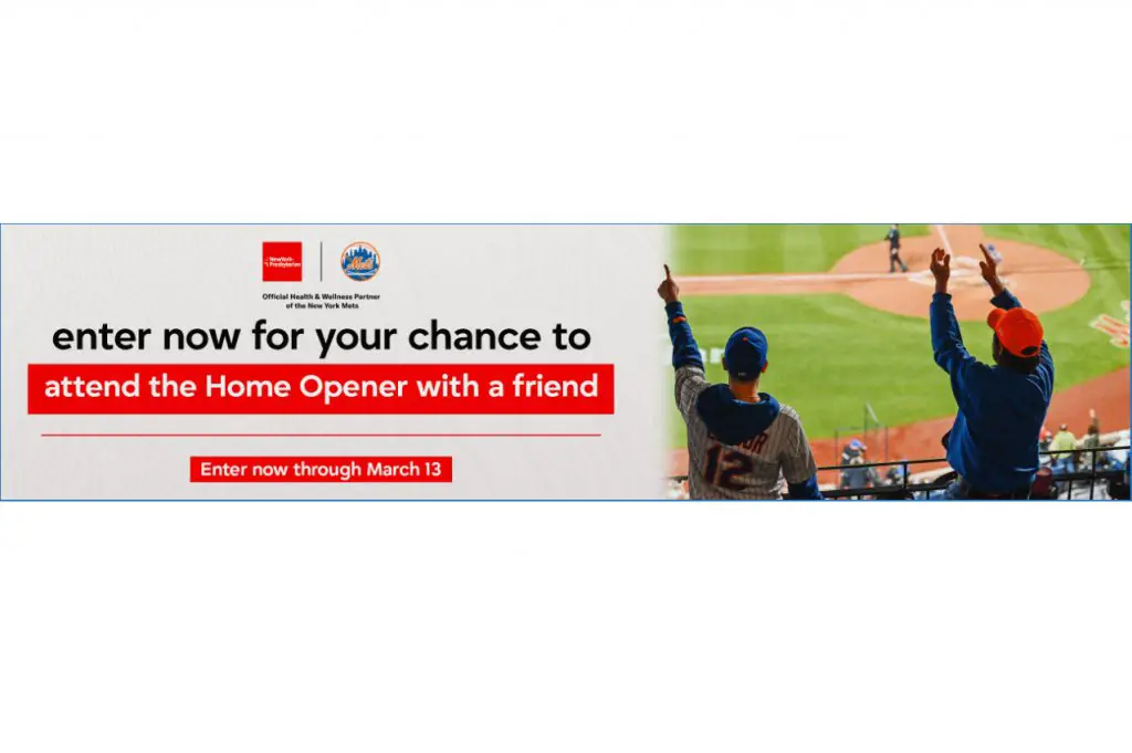 New York Mets 2026 Home Opener Sweepstakes - Win Home Opener Tickets & Merch (Limited States)