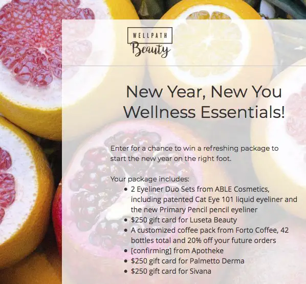 New You Wellness Essentials Sweepstakes