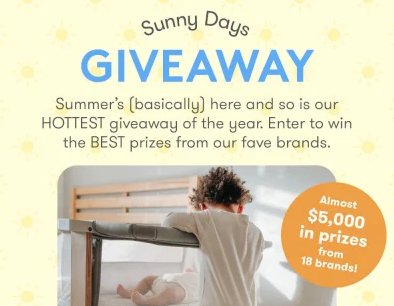 Newton Baby's Sunny Days Giveaway - Win $5,000 Worth of Baby Products