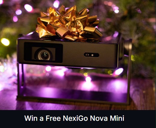 NexiGo Nova Mini Giveaway - Win a Nova Mini Smart Laser Projector
