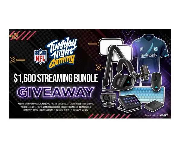 NFL TNG and Luminosity Giveaway - Win A $1,600 Streaming Bundle