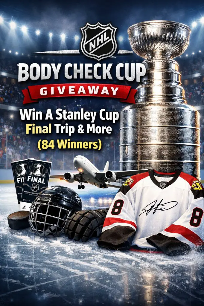 NHL Body Check Cup Giveaway - Win A Stanley Cup Final Trip & More (84 Winners)