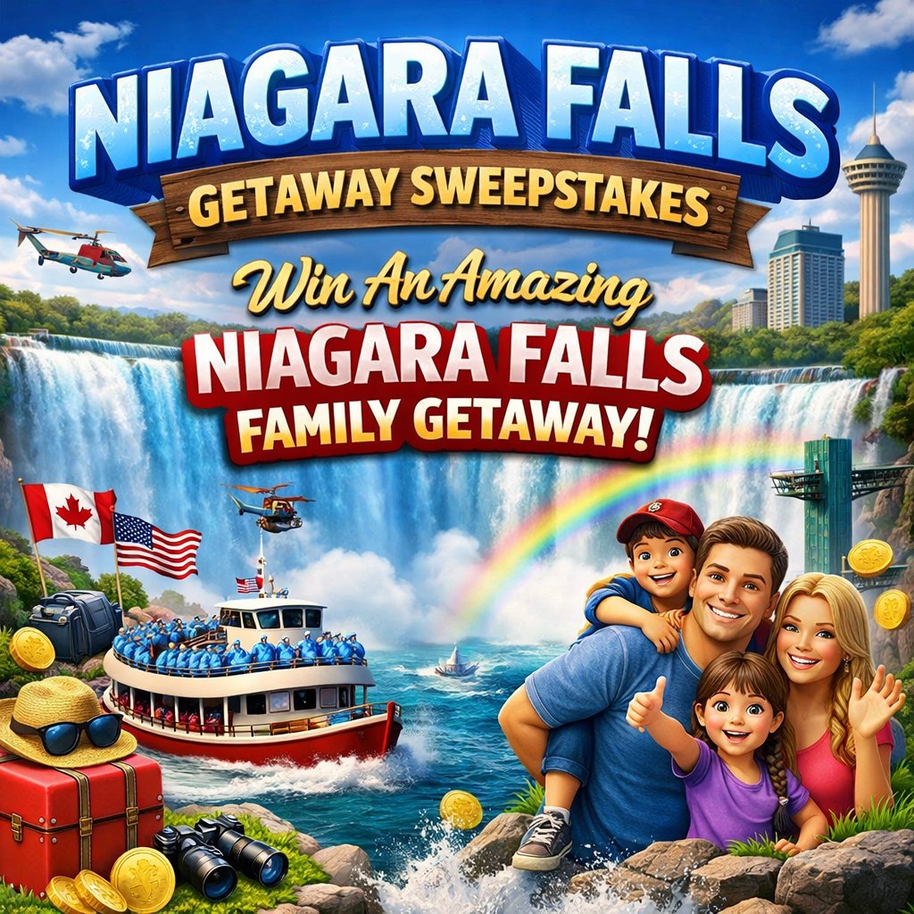 Niagara Falls Getaway Sweepstakes – Win An Amazing Niagara Falls Family Getaway