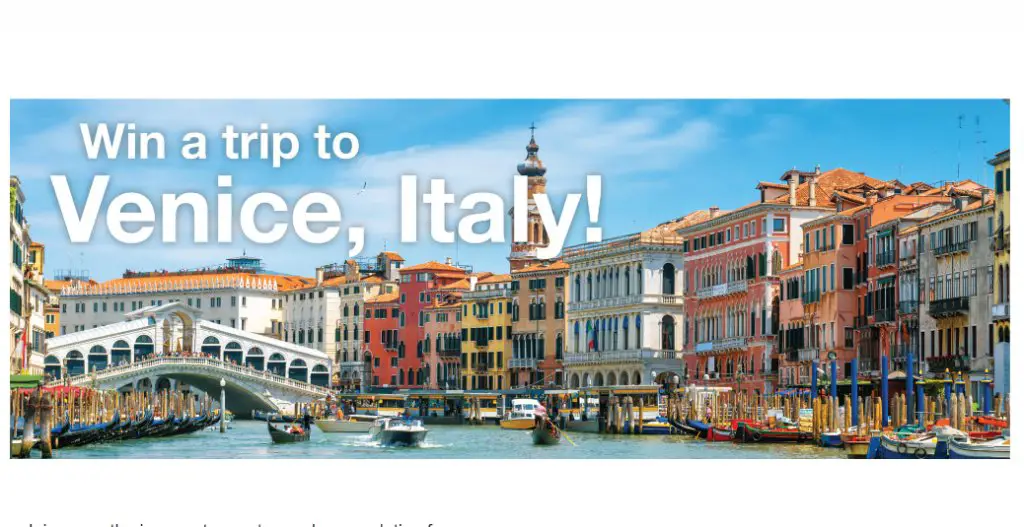 Nice One Home One Solution Sweepstakes - Win A Trip For 2 To Venice, Italy & More
