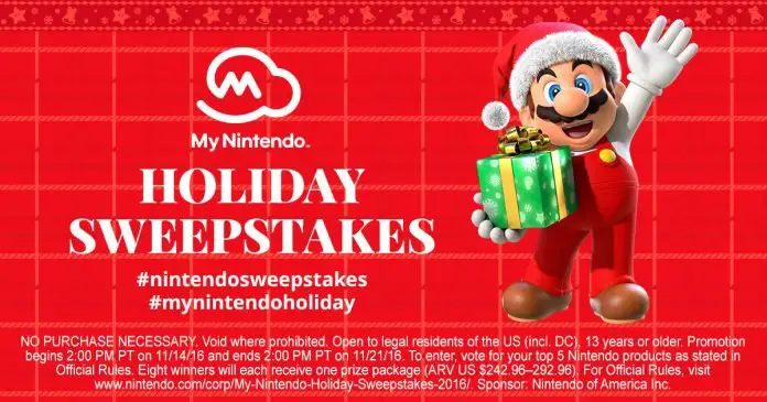 Nintendo Holiday Sweepstakes!