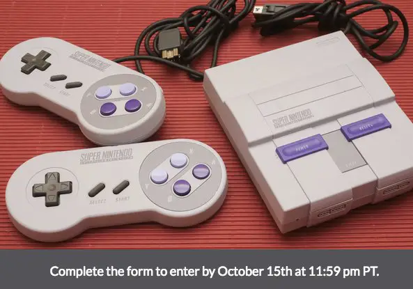 Nintendo SNES Classic Sweepstakes