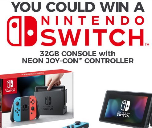 Nintendo Switch Sweepstakes