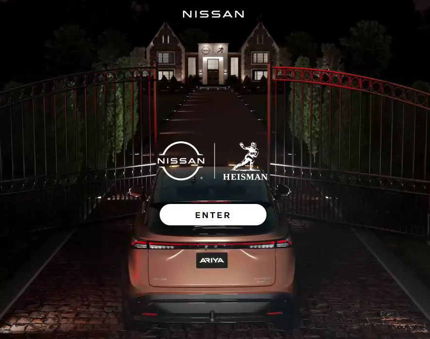 Nissan Heisman House Sweepstakes - Win A Trip For 2 To The 2023 Heisman Ceremony
