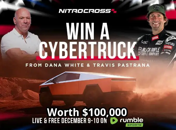Nitrocross Cybertruck Giveaway - Win A 2024 Tesla Cybertruck Worth $100,000