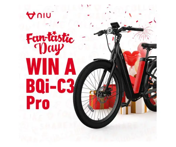 NIU Fan-Tastic Giveaway - Win A Brand New Electric Bicycle