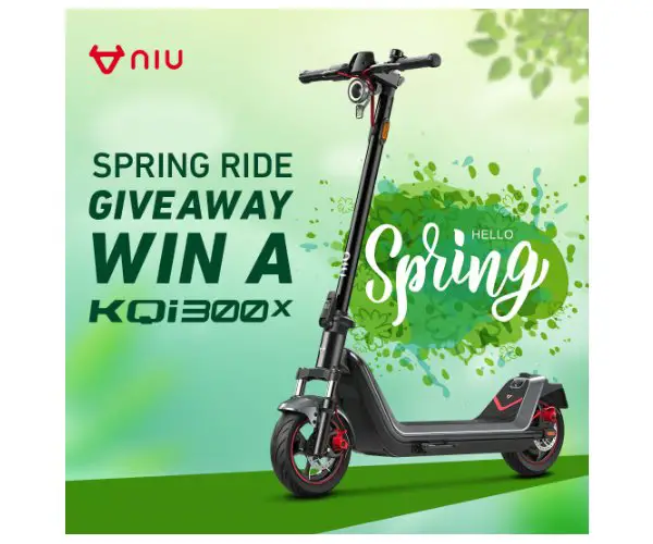NIU Spring Ride Giveaway - Win A Brand New Electric Scooter