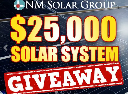 NM Solar Group Solar System Giveaway - Win A $25,000 Solar System