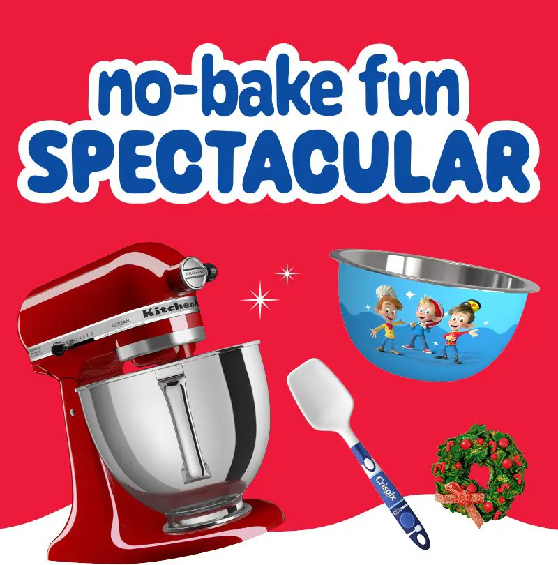 No Bake Fun Sweepstakes – Win A KitchenAid Artisan Series 5-Quart Tilt-Head Stand Mixer & More (3,050 Winners)