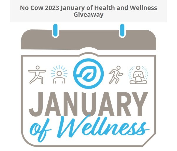 No Cow 2023 January of Health and Wellness Giveaway - Win A Fitness Package & Gift Cards (4 Winners)