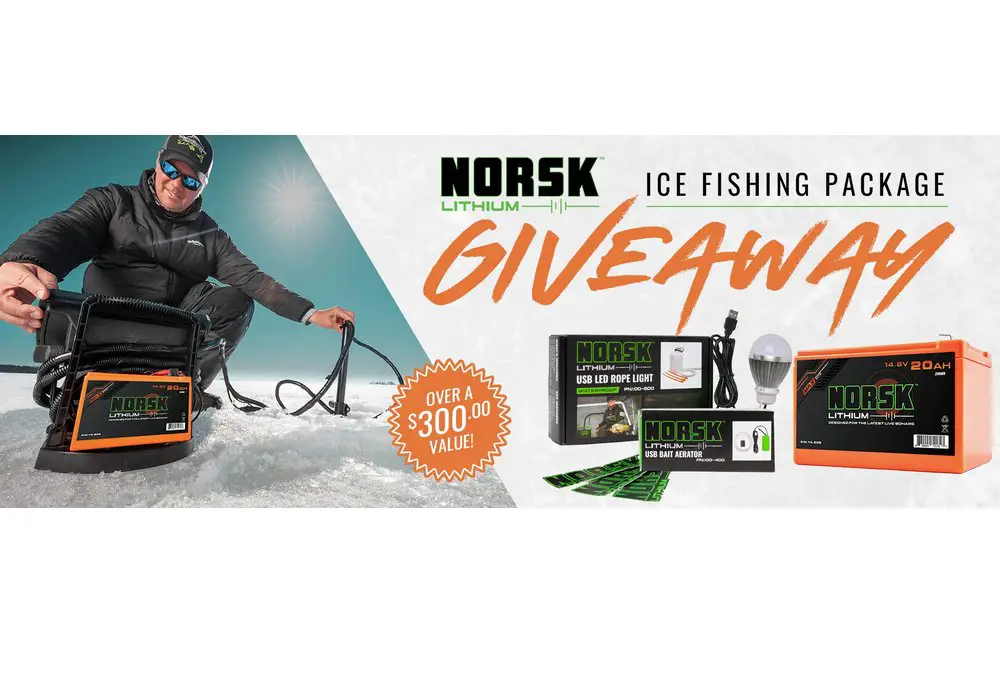 Norsk Lithium Ice Fishing Package Giveaway - Win An Ice Fishing Package