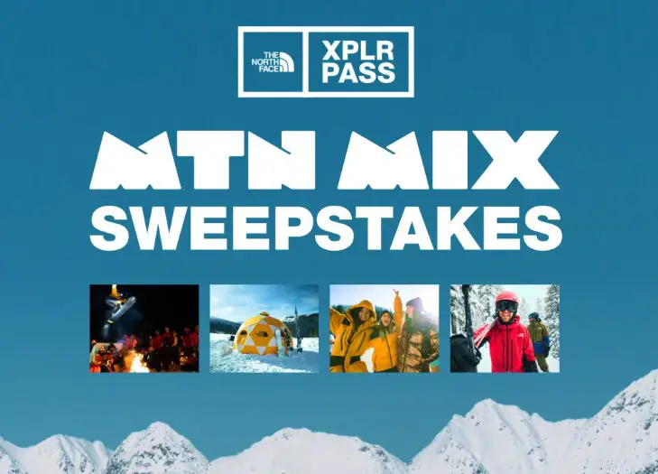 North Face MTN Mix Sweepstakes - Win A Free Trip To Winter Park Resort