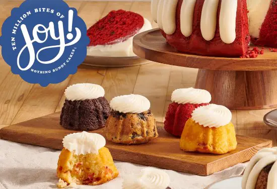 Nothing Bundt Cakes 10 Million Bites of Joy Sweepstakes - Win $3,000 Cash or a Free Bundtlet